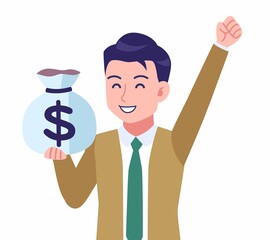 ネクタイをした若い男性