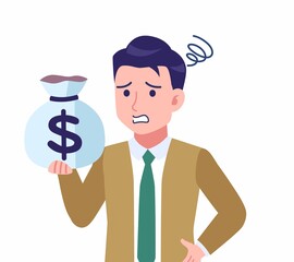 ネクタイをした若い男性