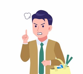 ネクタイをした若い男性