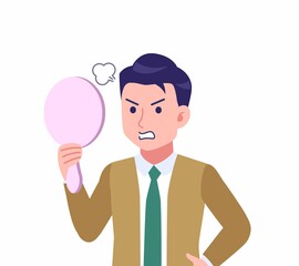 ネクタイをした若い男性