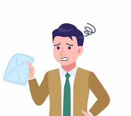 ネクタイをした若い男性