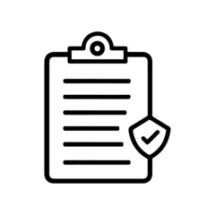 Clipboard document list paper icon