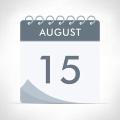 August 15 - Calendar Icon