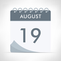 August 19 - Calendar Icon