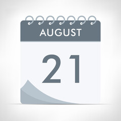 August 21 - Calendar Icon