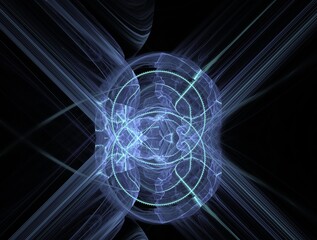 Imaginatory fractal background generated Image