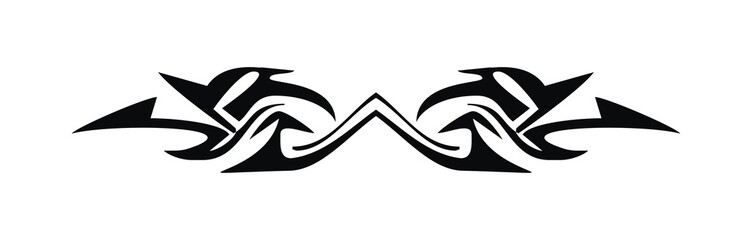 attractive black and white tattoo illustration template for your business and your life

