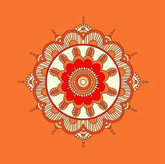 Indian Whimsical Doodle Mandala