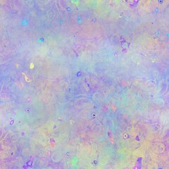 Seamless iridescent rainbow light pattern for print. High quality illustration. Swirly mix of pastel colors resembling holographic foil. Fantasy spectrum mermaid fantastical pattern for print.