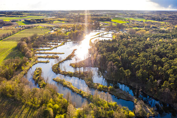Ponds in the village of Strobów