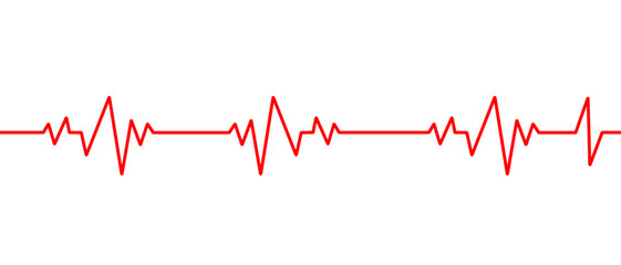 Heartbeat line.world heart health day.pulse trace. EKG and Cardiac symbol. vector design eps 10. - obrazy, fototapety, plakaty