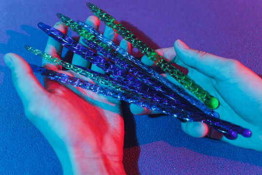 Urethral dilator sex toy. Sexual aid special urethra.