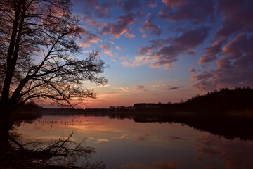 sunset over the lake © Jerzy