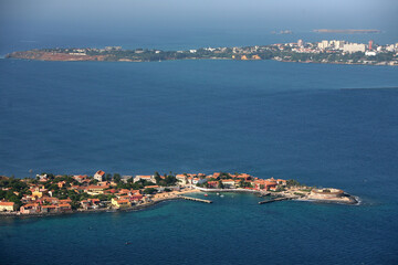 vue aérienne du port de dakar - PAD - sénégal
