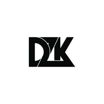 dzk letter original monogram logo design