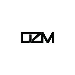 dzm letter original monogram logo design