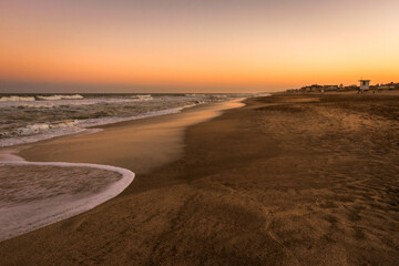 sunset at the beach