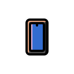 Phone Technology Outline Icon Logo Vector Illustration.