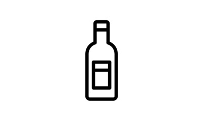 drink icon outline style black and white background perfect pixel