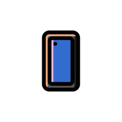 Phone Technology Outline Icon Logo Vector Illustration.