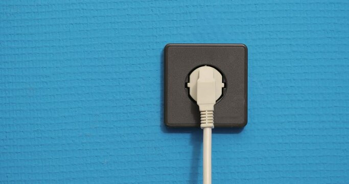 Electric Socket Plugging in Appliance