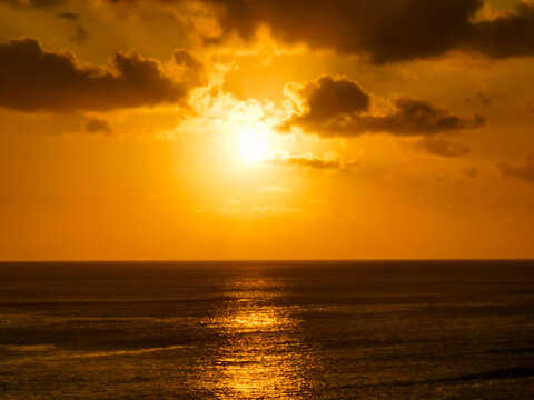 sunset over the sea © anderson