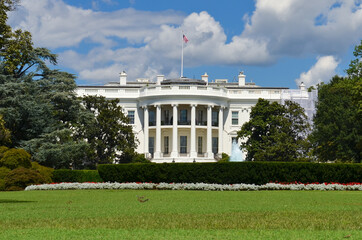 White House in a cloudy spring day - Washington D.C. United States