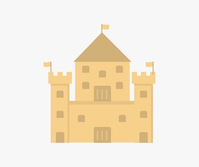 design about castle icon illustration