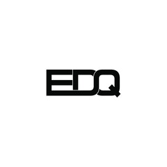 edq letter original monogram logo design
