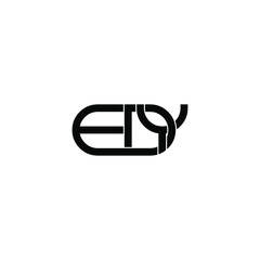 edy letter original monogram logo design