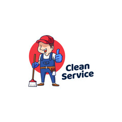 clean service logo housekeeping shine icon