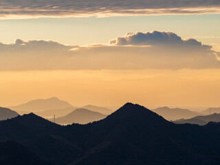 広島県三原市筆影山からの展望