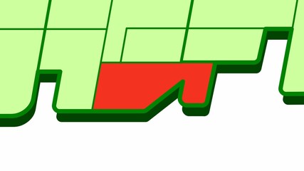 簡略した日本地図