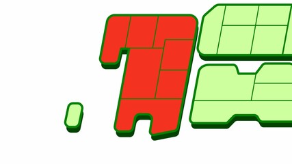 簡略した日本地図