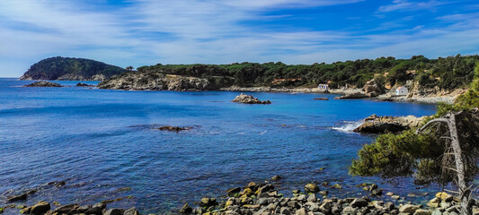 Bonita vista con la playa de S'Alguer al fondo