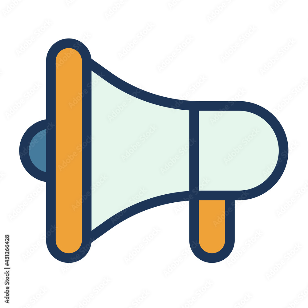 Poster promotion announce web internet single isolated icon with filled line style
