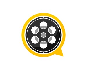 Simple bubble chat with roll media film inside