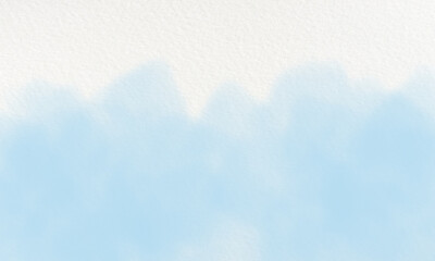 baby blue watercolor background on white canvas