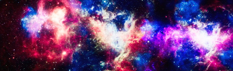 Nebula and galaxies in space. Space many light years far from the Earth. Elements of this image...