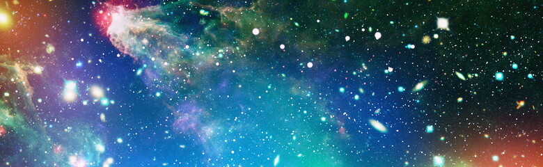 Mystical beautiful space. Unforgettable diverse space background. Elements of this image furnished...