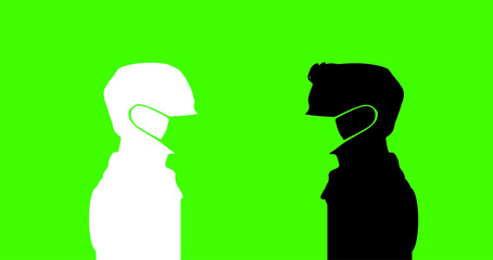 people wearing medical masks to prevent disease