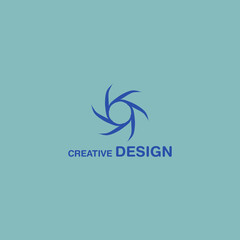 Creative Spiral Abstract Logo Design Vector Art EPS10