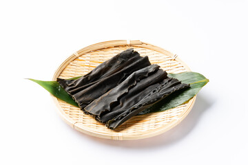 昆布　白背景