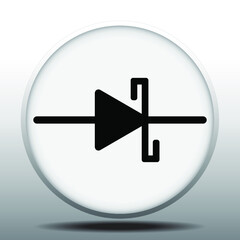 Vector illustration symbol Schottky diode Generic Symbol