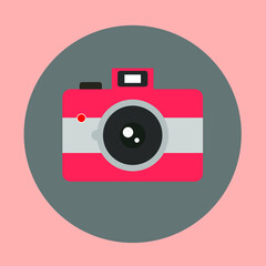 Vintage camera icon, Symbol of camera vector icon