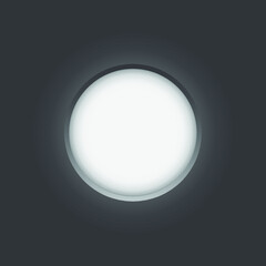 Fingerprint on Finger scan button Vector illustration
