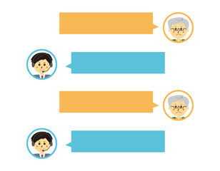 ヘッドセットを付けたテレフォンオペレーターのベクターイラスト