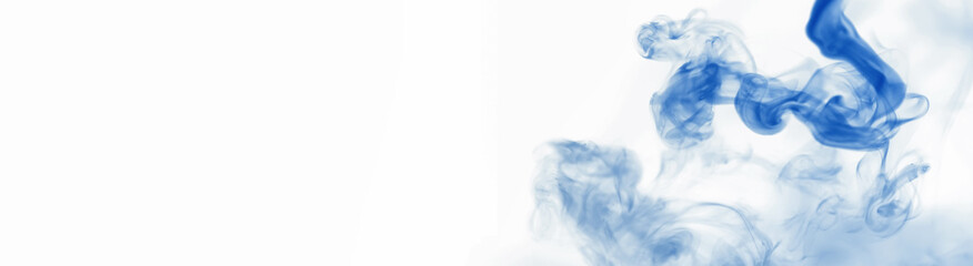 Puffs of paint in water. The dissolution of the dye in water. Water pollution. Concept art creativity. © alexkich