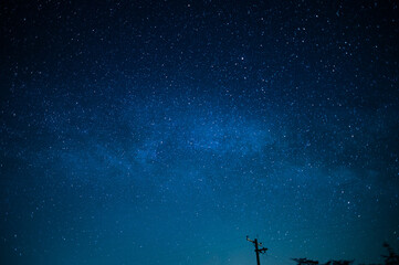 Obraz na płótnie Canvas Starry sky, milky way. Oregon USA Coast Cape Kiwanda State Natural Area Night Scenery
