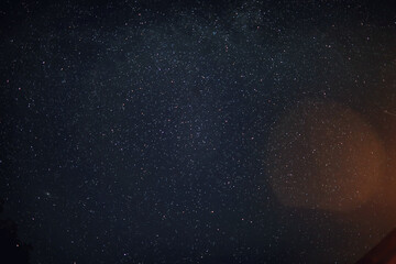 sky in the night with stars planets and comets